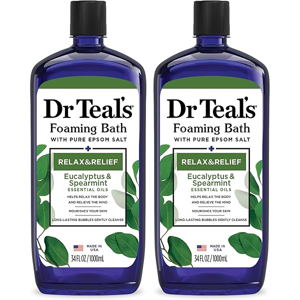 Dr. Teal's Eucalyptus Spearmint Bubble Bath 34 Fl Oz