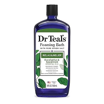 Dr. Teal's Eucalyptus Spearmint Bubble Bath 34 Fl Oz