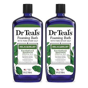 Dr. Teal's Eucalyptus Spearmint Bubble Bath 34 Fl Oz