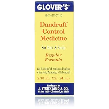Glover's Medicine Scalp Treatment for Dandruff, 2.75 Fl Oz