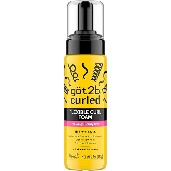 Got2B Flexible Curl Foam Hair Gel, 6.7 oz, Pack of 1