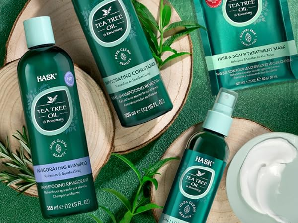 Hask Tea Tree Oil & Rosemary Shampoo 12 oz