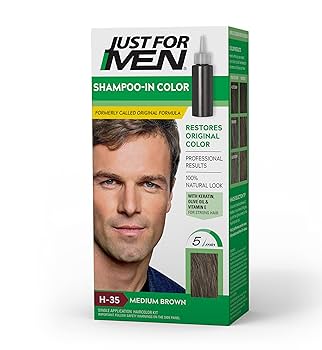 Just For Men Shampoo-in Color, Darkest Brown, Size 1