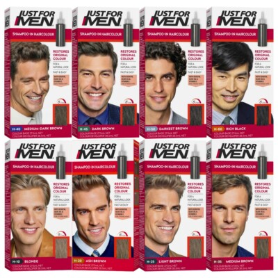 Just For Men Shampoo-in Color, Darkest Brown, Size 1