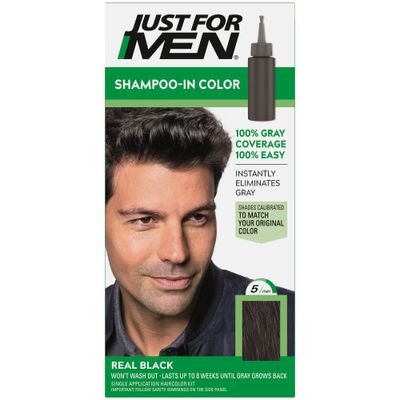 Just For Men Shampoo in Real Black H-56