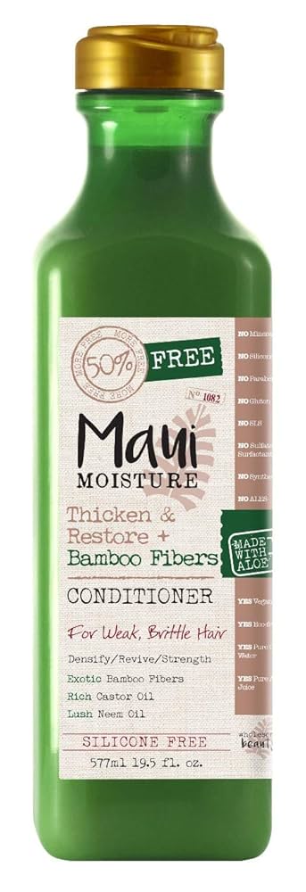 Maui Moisture Bamboo Fiber Shampoo 12 oz Thicken & Restore