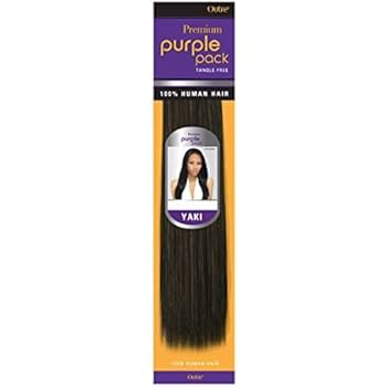 Outre Purple Pack 100% Human Hair Yaki Weave