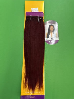 Outre Purple Pack 100% Human Hair Yaki Weave