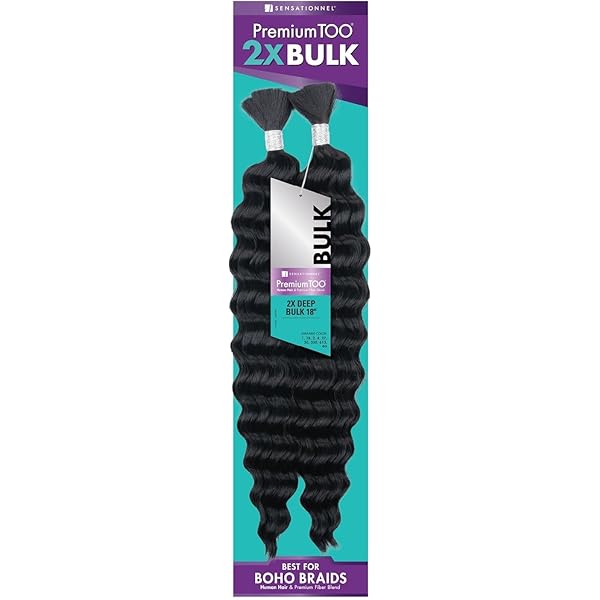 Sensationnel PremToo 2x Deep Bulk 18-Inch Human Hair Blend