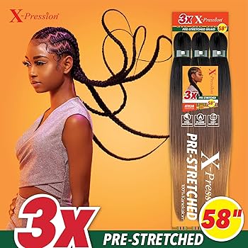 Sensationnel X-Pression Synthetic Braid 58 Inch - Pack of 2