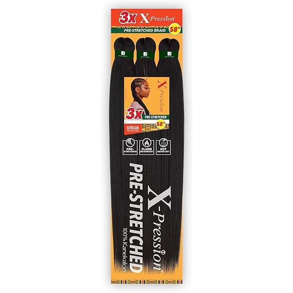 Sensationnel X-Pression Synthetic Braid 58 Inch - Pack of 2