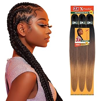 Sensationnel Xpression 58-Inch Braiding Hair, Pack of 2 Jet Black