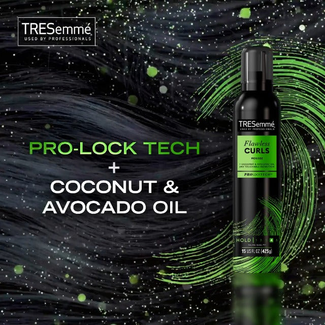 TRESemmé Flawless Curls Mousse with Coconut, Avocado - 10.5oz