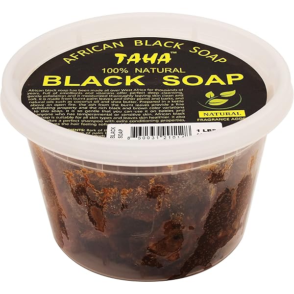 Taha African Black Soap 100% Natural - Pack of 1