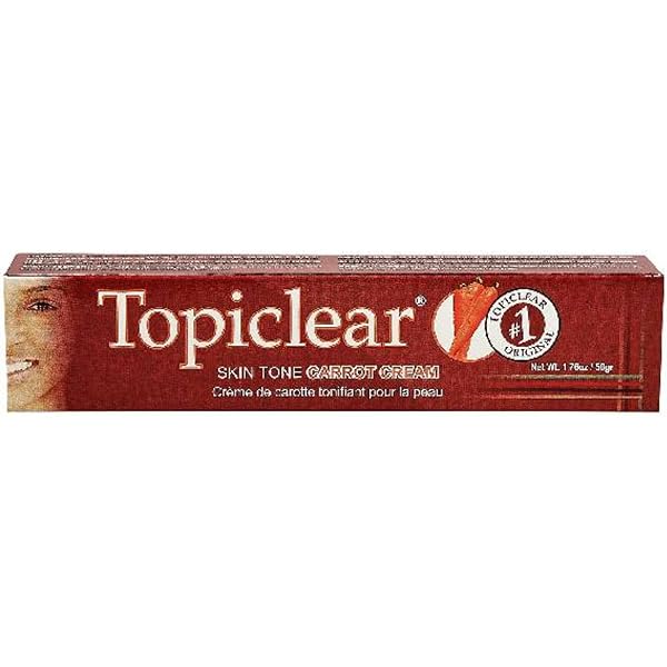 Topiclear Carrot Cream Skin Lightening 1.76 Oz.
