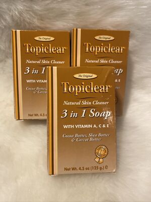 Topiclear Cocoa Butter Soap, Cleanses Moisturizes, 4.5 oz