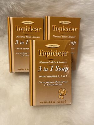 Topiclear Cocoa Butter Soap, Cleanses Moisturizes, 4.5 oz