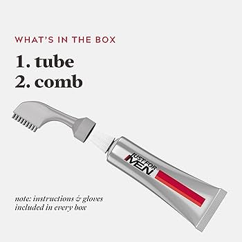 VOOR STAD Easy Comb-in Color, Real Black, Targeted Gray Coverage