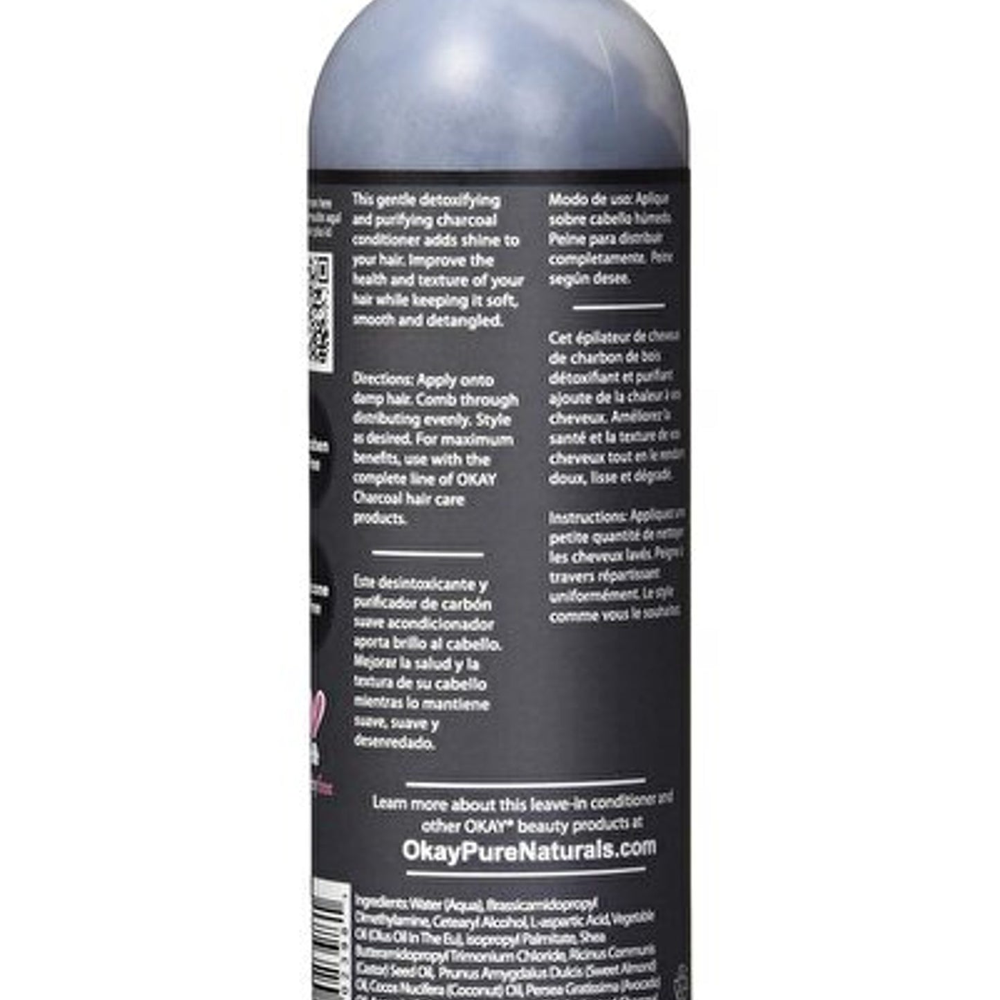 OKAY Charcoal Detoxifying Leave-In Conditioner 8oz