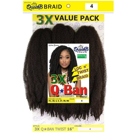 Urban Beauty QueenB Braid Q-Ban Twist 3X – Color #4