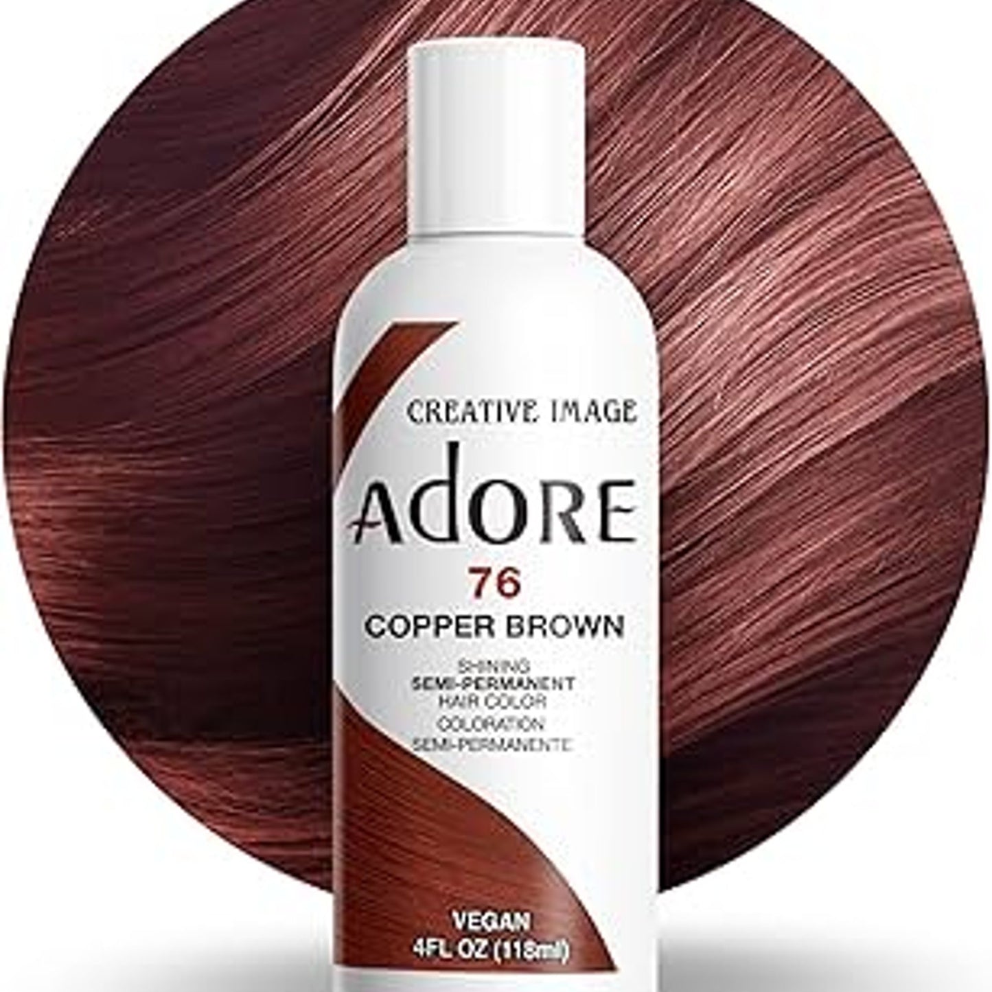 Adore Semi-Permanent Haircolor Copper Brown 4 Oz