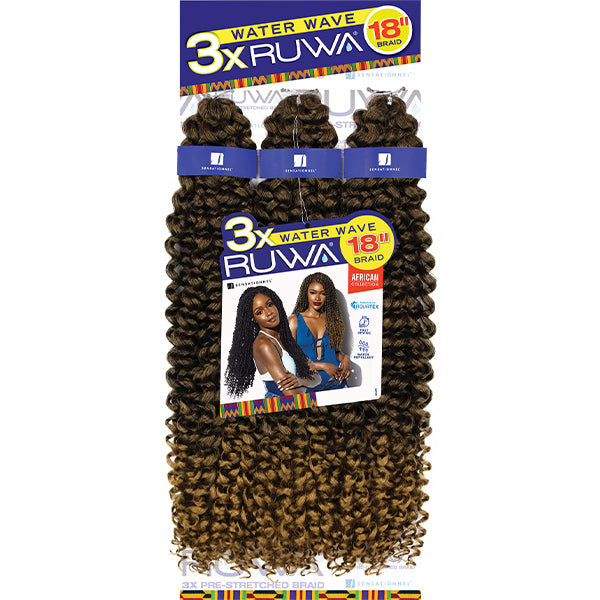 Sensationnel Braids Ruwa Water Wave 18" Braid Crochet Hair