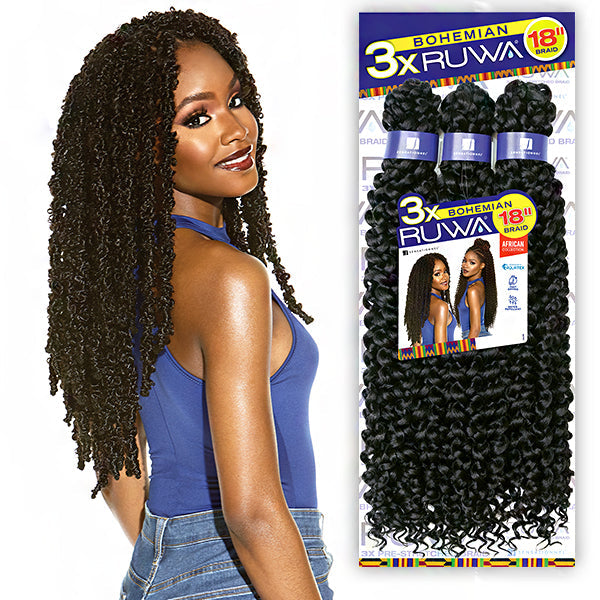 Sensationnel Braids Ruwa Water Wave 18" Braid Crochet Hair