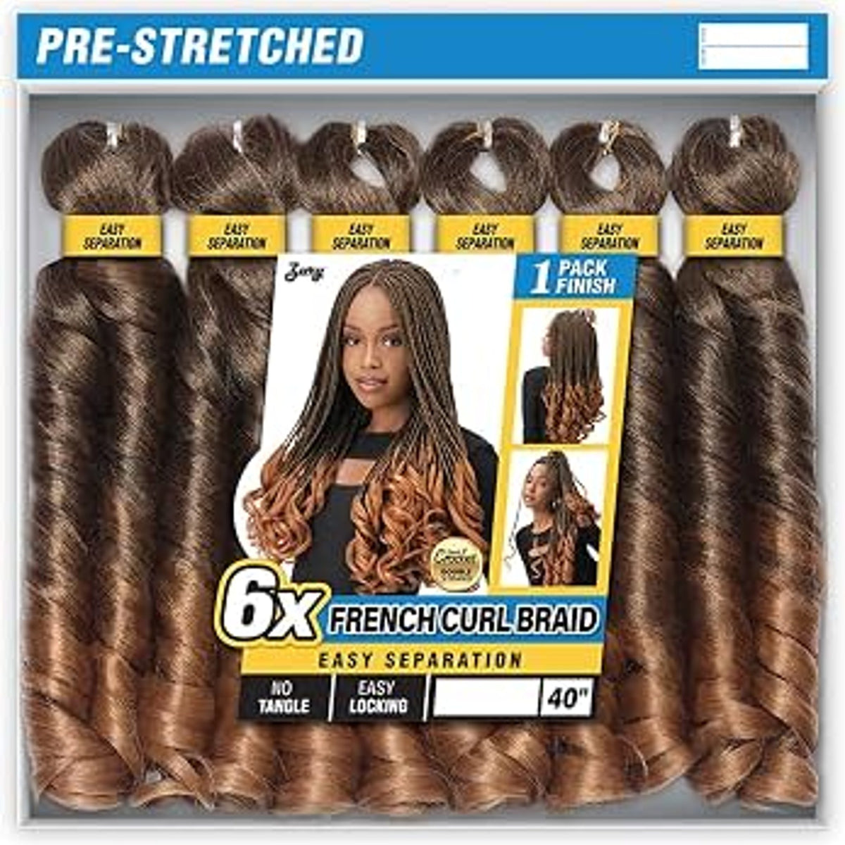 Zury Royal Crochet Braids French Curl Hand Made 6X