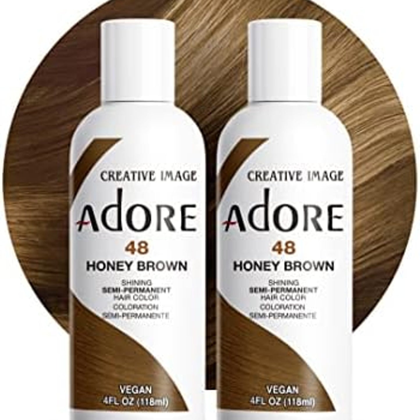 Adore Semi Permanent Hair Color 048 Honey Brown 4 Oz