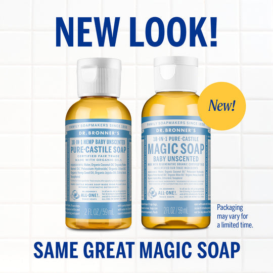Dr. Bronner's Organic Pure Castile Liquid Soap, Baby Unscented