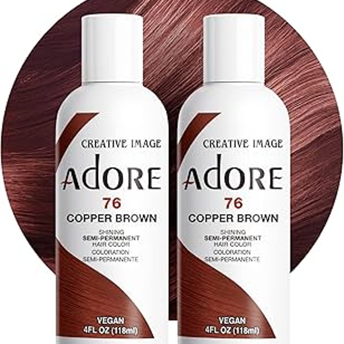 Adore Semi-Permanent Haircolor Copper Brown 4 Oz