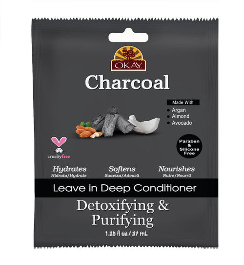 OKAY Charcoal Detoxifying Leave-In Conditioner 8oz