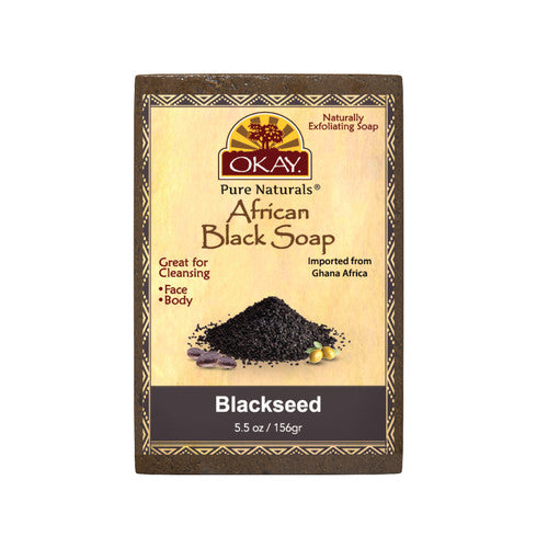 OKAY African Black Soap Blackseed 5.5 Oz
