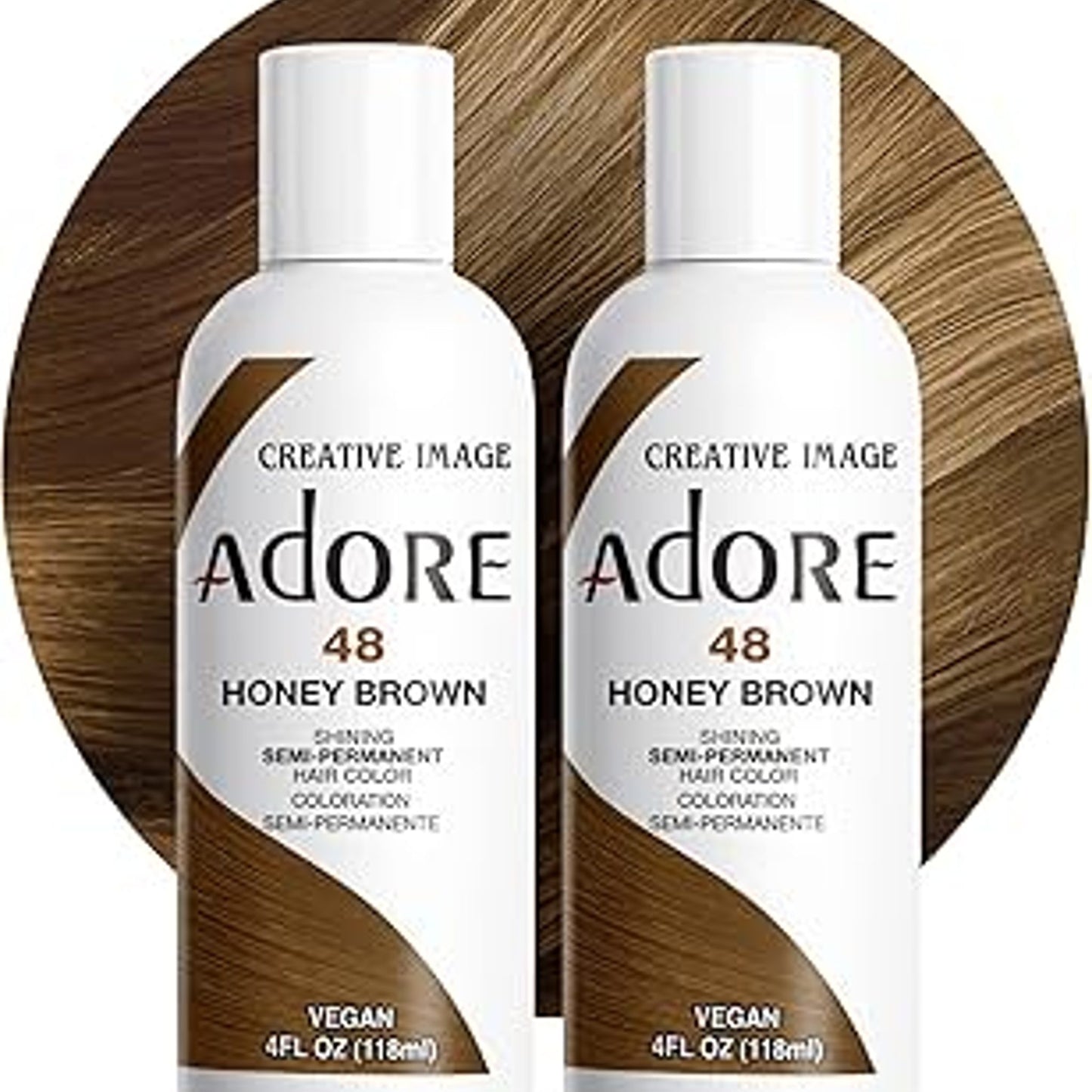 Adore Semi Permanent Hair Color 048 Honey Brown 4 Oz