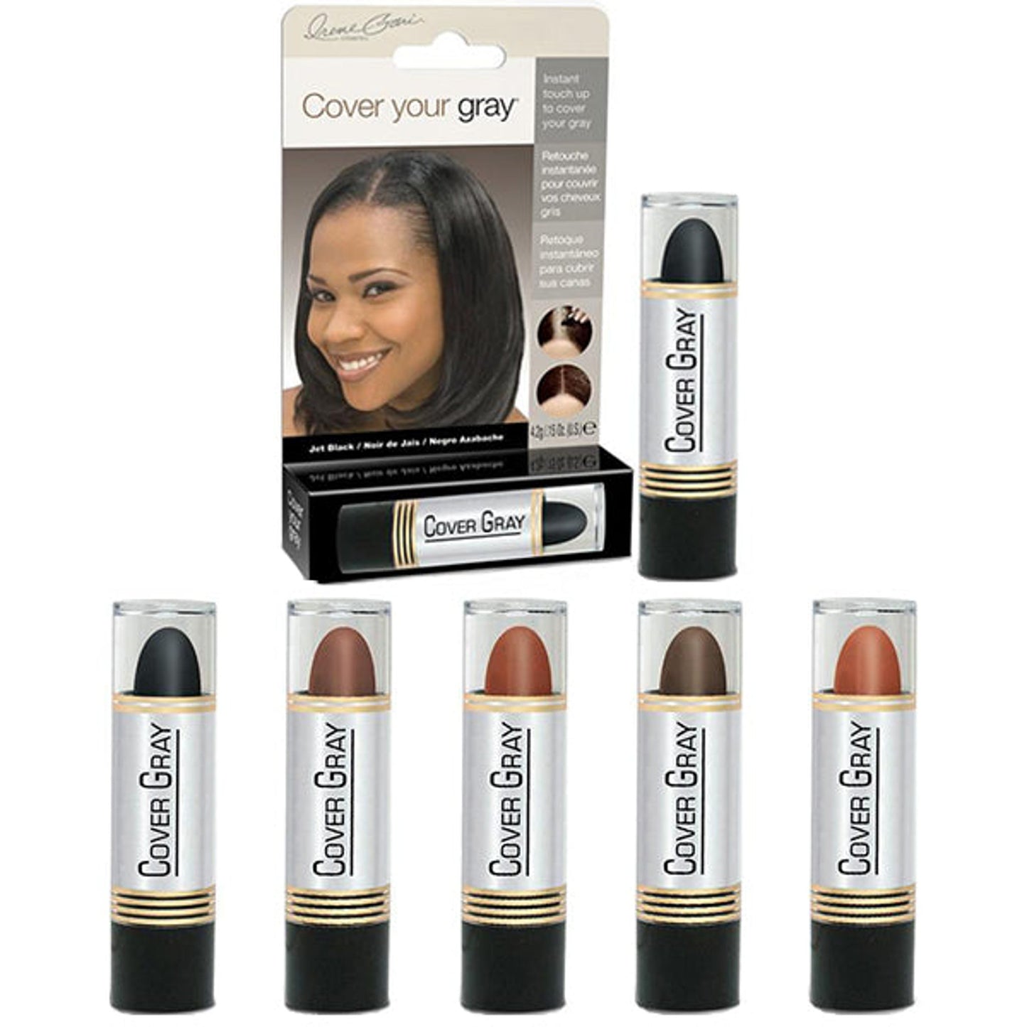 Cover Your Gray Touch-Up Stick Jet Black 0.15 oz