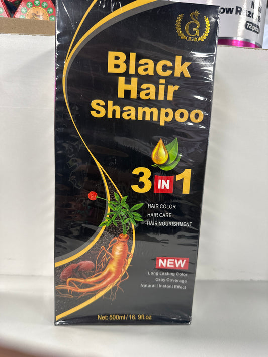 GG100 Black Hair 3-in-1 Shampoo
